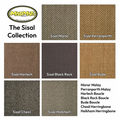 Sisal Carpet and Cabmat Swatch for campervans and buses