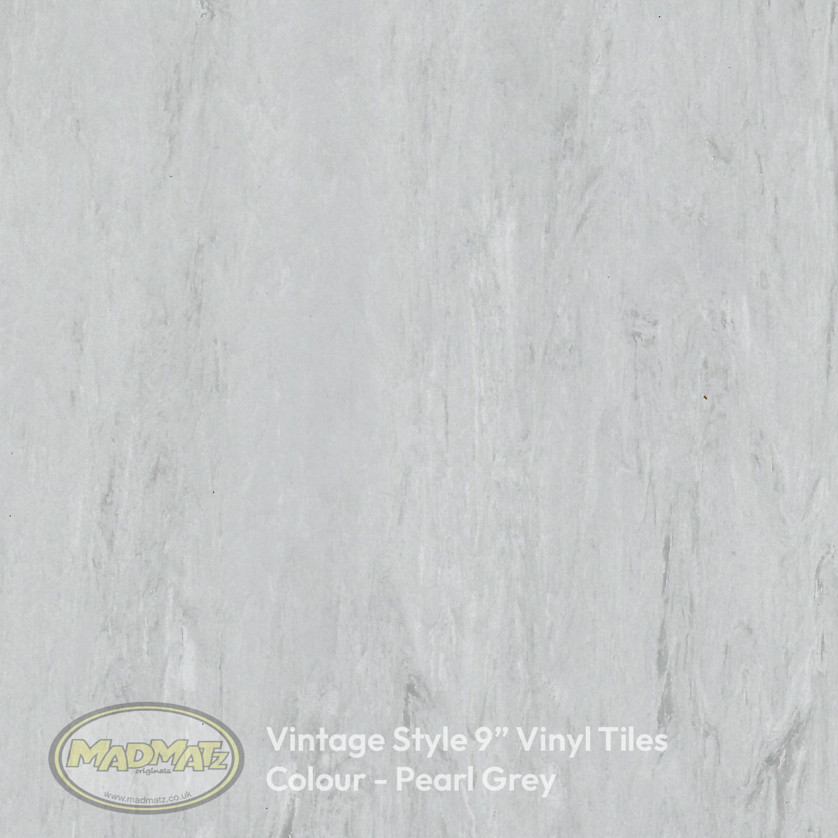 Vintage nine inch tile Pearl Grey