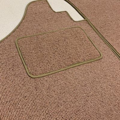 Square Weave Front Carpet Over Mats for Karmann Ghia