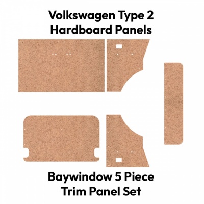 VW Bay Window Hardboard 5 Piece Panel Set