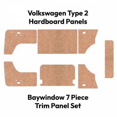 VW Bay Window Hardboard 7 Piece Panel Set