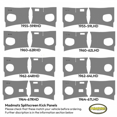 Upholstered Kick Panels Classic Vinyl