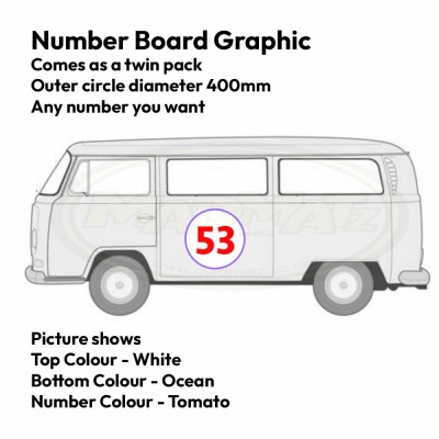 Number Board Vehicle Graphic