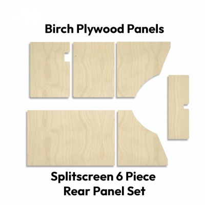 Splitscreen Plywood Rear Panel Set