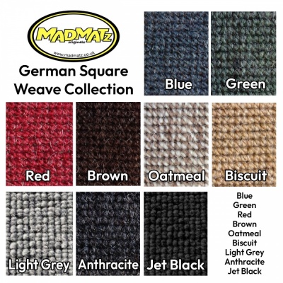 Square Weave Carpet Baywindow Mat Set 3