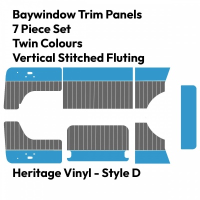 Heritage Vinyl Panel Set Style D - VW Baywindow 1968 - 1979