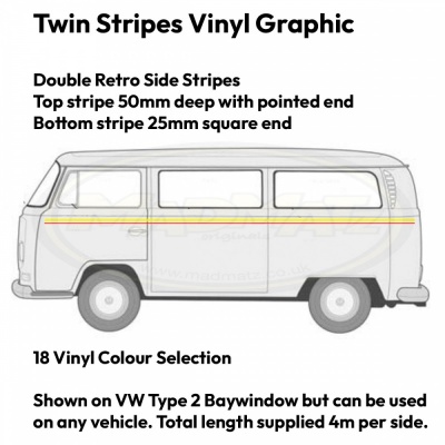 Twin Stripes Vehicle Graphics