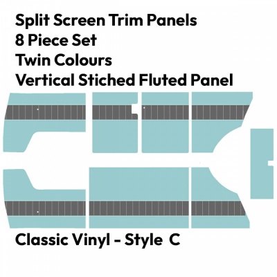 Trim Panel Set Style C - VW Splitscreen 1955 - 1967