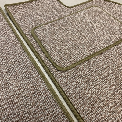 Square Weave Front Carpet Over Mats for Karmann Ghia