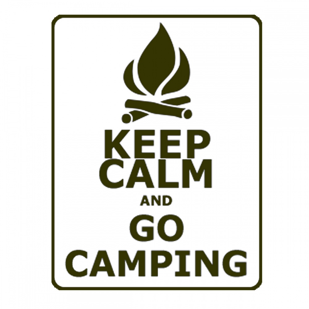 Keep Calm and go camping VW graphic