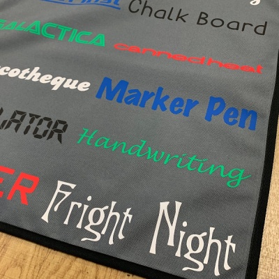 Rear Screen Cover Printed Text